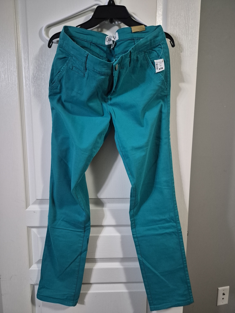 Aeropostale Teal/Turquoise Straight Leg Jeans